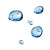 Blue Water Droplets V2 Vinyl Car Decal Sticker – Waterproof & UV-Resistant 3.4133333333333336"
