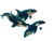 Orca Whales Swimming Vinyl Car Decal Sticker – Waterproof & UV-Resistant 6.1866666666666665"