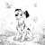 Dalmatian Puppy Play Vinyl Car Decal Sticker – Waterproof & UV-Resistant 3.4133333333333336"