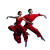 Red Dancers Vinyl Car Decal Sticker – Waterproof & UV-Resistant 6.826666666666667"