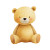 Yellow Teddy Bear Vinyl Car Decal Sticker – Waterproof & UV-Resistant 6.826666666666667"