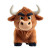 Bull Plush Toy Vinyl Car Decal Sticker – Waterproof & UV-Resistant 3.4133333333333336"