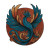 Flame Phoenix Logo Vinyl Car Decal Sticker – Waterproof & UV-Resistant 6.826666666666667"
