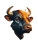 Colorful Abstract Bull Vinyl Car Decal Sticker – Waterproof & UV-Resistant 8.213333333333333"