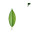 Green Leaf V9 Vinyl Car Decal Sticker – Waterproof & UV-Resistant 6.1866666666666665"