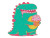 Vintage Dino Mascot V2 Vinyl Car Decal Sticker – Waterproof & UV-Resistant 6.1866666666666665"