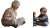 Grandma And Toddler Play Vinyl Car Decal Sticker – Waterproof & UV-Resistant 2.72"
