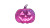 Glowing Pink Pumpkin Vinyl Car Decal Sticker – Waterproof & UV-Resistant 5.4
