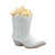 Cowgirl Boot Popcorn Vinyl Car Decal Sticker – Waterproof & UV-Resistant 3.4133333333333336"