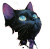 Black Cat Sticker V3 Vinyl Car Decal Sticker – Waterproof & UV-Resistant 3.4133333333333336"