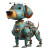 Pixar Robot Dog Vinyl Car Decal Sticker – Waterproof & UV-Resistant 3.4133333333333336"