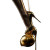 Golden Leg Heel Vinyl Car Decal Sticker – Waterproof & UV-Resistant 3.4133333333333336"