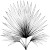 Dwarf Palm Leaf Vinyl Car Decal Sticker – Waterproof & UV-Resistant 3.4133333333333336"