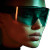 Luxury Sunglasses Model Vinyl Car Decal Sticker – Waterproof & UV-Resistant 3.4133333333333336"