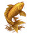 Golden Koi Fish V3 Vinyl Car Decal Sticker – Waterproof & UV-Resistant 3.733333333333333