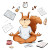 Meditating Squirrel V3 Vinyl Car Decal Sticker – Waterproof & UV-Resistant 3.4133333333333336"