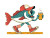 Whistling Fish Vinyl Car Decal Sticker – Waterproof & UV-Resistant 6.1866666666666665"