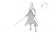 Female Sword Warrior Vinyl Car Decal Sticker – Waterproof & UV-Resistant 2.986666666666667"