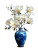 Porcelain Vase Magnolias Vinyl Car Decal Sticker – Waterproof & UV-Resistant 4.1066666666666665"