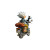 Spiky-Haired Biker Vinyl Car Decal Sticker – Waterproof & UV-Resistant 6.826666666666667"