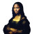 African Mona Lisa Vinyl Car Decal Sticker – Waterproof & UV-Resistant 3.4133333333333336"