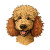 Happy Poodle Mascot Vinyl Car Decal Sticker – Waterproof & UV-Resistant 6.826666666666667"