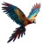 Serpentine Macaw Vinyl Car Decal Sticker – Waterproof & UV-Resistant 3.4133333333333336"