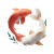 Koi Fish Relief Vinyl Car Decal Sticker – Waterproof & UV-Resistant 6.826666666666667"