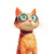 Cyborg Cat V4 Vinyl Car Decal Sticker – Waterproof & UV-Resistant 3.4133333333333336"