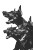 Mean Dobermans Lunging V3 Vinyl Car Decal Sticker – Waterproof & UV-Resistant 8.96"