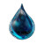 Vibrant Blue Droplet V2 Vinyl Car Decal Sticker – Waterproof & UV-Resistant 6.826666666666667"