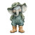 Gray Elephant In Hat Vinyl Car Decal Sticker – Waterproof & UV-Resistant 3.4133333333333336"