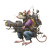 Rat With Ray Gun Vinyl Car Decal Sticker – Waterproof & UV-Resistant 3.4133333333333336"