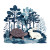 Turtle And Hare Vinyl Car Decal Sticker – Waterproof & UV-Resistant 3.4133333333333336"