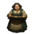Tavern Waitress Portrait Vinyl Car Decal Sticker – Waterproof & UV-Resistant 3.4133333333333336"