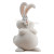 Cartoon White Rabbit V4 Vinyl Car Decal Sticker – Waterproof & UV-Resistant 3.4133333333333336"