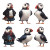 Puffins In Kilts V2 Vinyl Car Decal Sticker – Waterproof & UV-Resistant 6.826666666666667"