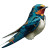 Swallow Mascot Vinyl Car Decal Sticker – Waterproof & UV-Resistant 6.826666666666667"