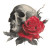 Skull And Rose Vinyl Car Decal Sticker – Waterproof & UV-Resistant 3.4133333333333336"