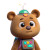 Tech-Savvy Teddy Vinyl Car Decal Sticker – Waterproof & UV-Resistant 6.826666666666667"