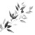 Delicate Olive Branch Vinyl Car Decal Sticker – Waterproof & UV-Resistant 3.4133333333333336"