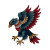 Pokémon Eagle Tattoo Vinyl Car Decal Sticker – Waterproof & UV-Resistant 3.4133333333333336"