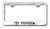 Enhance Your Toyota Beauty | Engraved Chrome License Plate Frame | Theft Deterrent | Stainless Steel