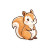 Kawaii Squirrel V2 Vinyl Car Decal Sticker – Waterproof & UV-Resistant 3.4133333333333336"