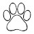 Paw Outline Vinyl Car Decal Sticker – Waterproof & UV-Resistant 3.4133333333333336"