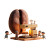 Giant Coffee Bean Brew Vinyl Car Decal Sticker – Waterproof & UV-Resistant 3.4133333333333336"