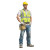 Construction Worker V17 Vinyl Car Decal Sticker – Waterproof & UV-Resistant 3.4133333333333336"