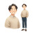 Korean Father Character Vinyl Car Decal Sticker – Waterproof & UV-Resistant 6.826666666666667"