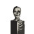 Skeleton Face Logo Vinyl Car Decal Sticker – Waterproof & UV-Resistant 3.4133333333333336"