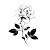 Tropical Rose Flower Vinyl Car Decal Sticker – Waterproof & UV-Resistant 3.4133333333333336"